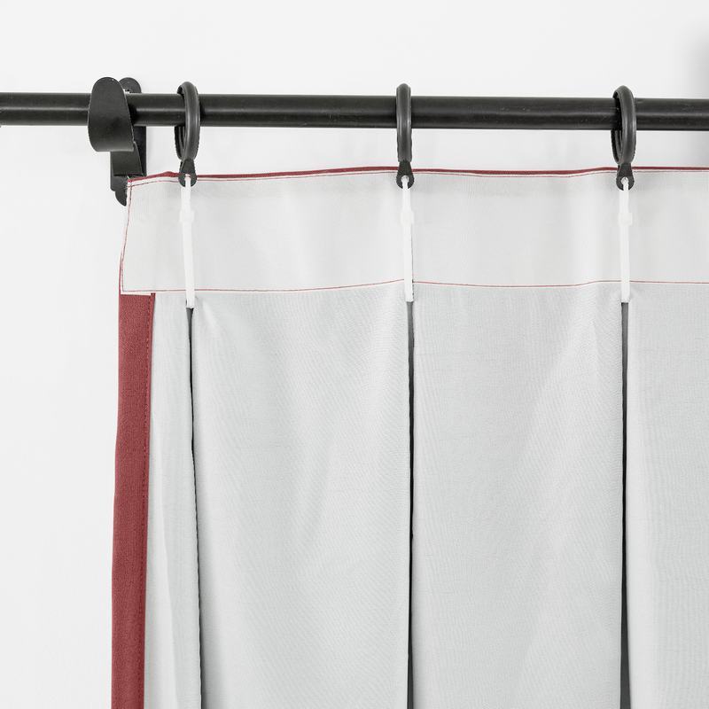 CUSTOM Capri Red Blackout Curtains with Liner