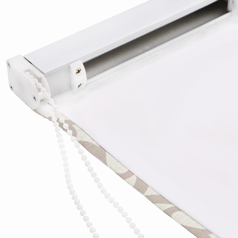 SUMA Print Polyester Linen Room Darkening Roman Shade