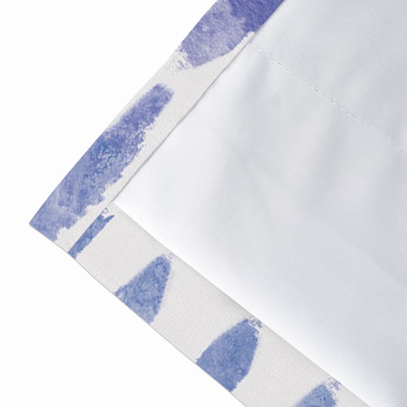 Abstract Print Polyester Linen Curtain Drapery GRANVILLE