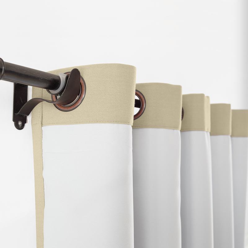 CUSTOM Capri Flax Blackout Curtains with Liner