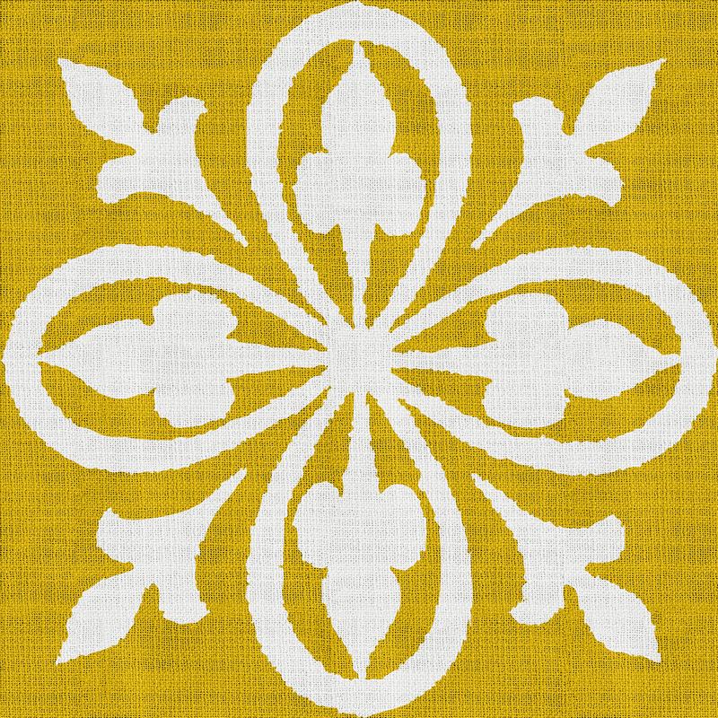 Abstract Print Polyester Linen Curtain Drapery YULAN