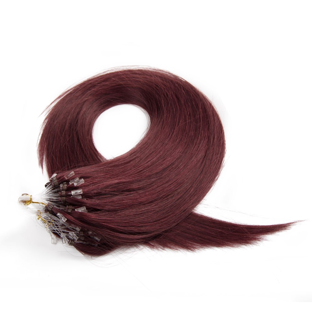 100s 0.5g/S Straight Micro Loop Hair Extensions #99J