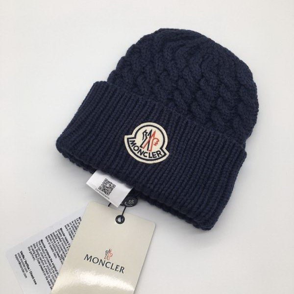官网同步20秋季最新款-Moncler新款毛线针织帽子，专柜同步，冬季必备款