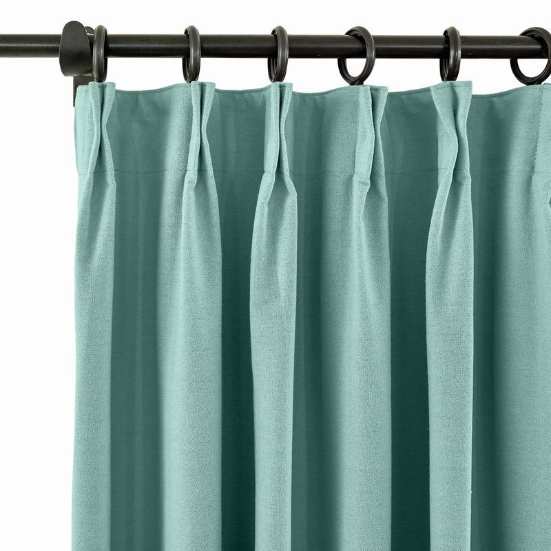 CUSTOM Capri Turquoise Blackout Curtains with Liner
