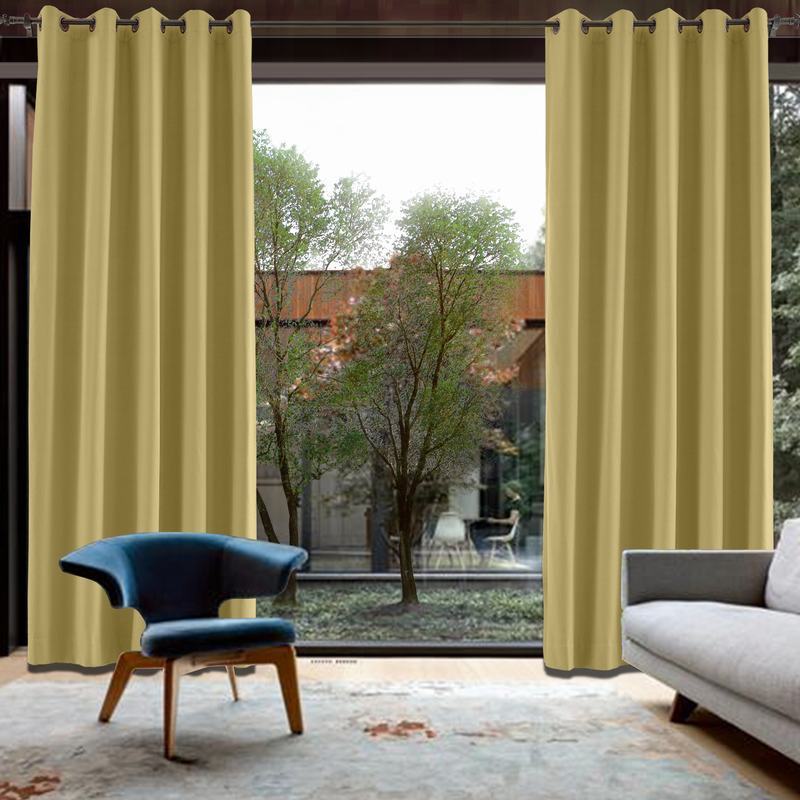 CUSTOM Capri Khaki Blackout Curtains with Liner