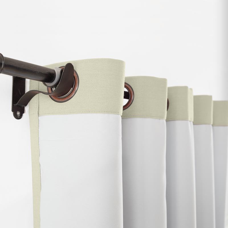 CUSTOM Capri Beige Blackout Curtains with Liner