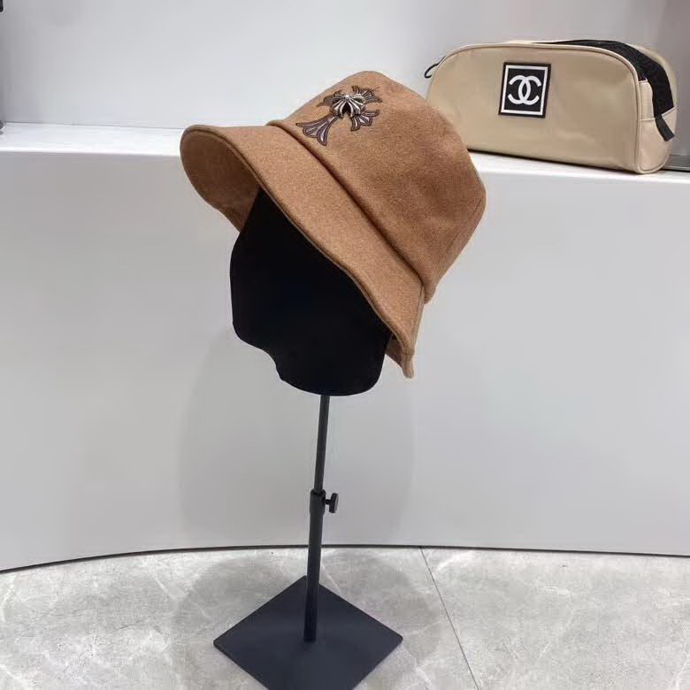 20冬季最新专柜款-ChromeHearts20秋冬新款羊毛呢子皮标十字架，个性街头朋克风，神秘复古十字架，帅气！帽型超正！精品刺绣皮边，妥妥的高级风！