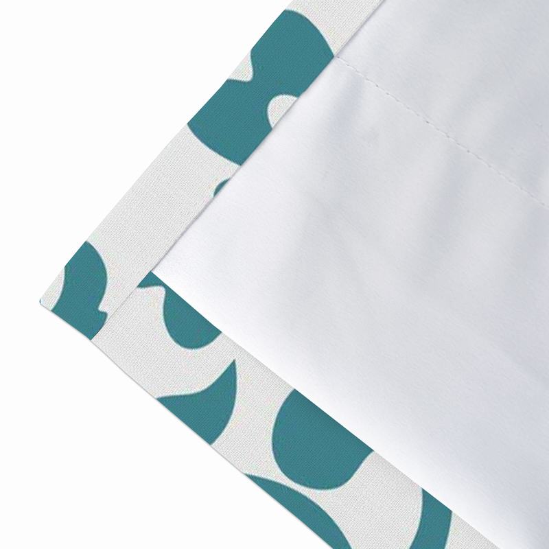 Nature Print Polyester Linen Curtain Drapery ARLO