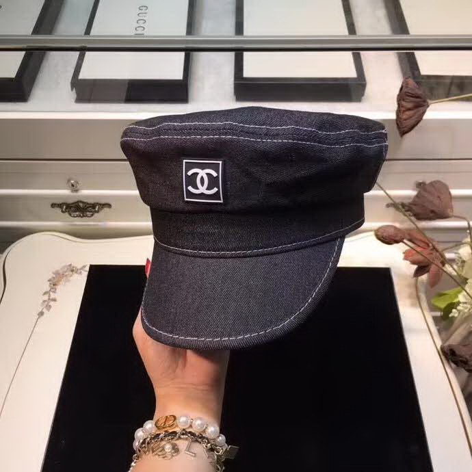 20冬季最新专柜款-Chanel小香牛仔系列海军帽 百搭单品，舒适休闲