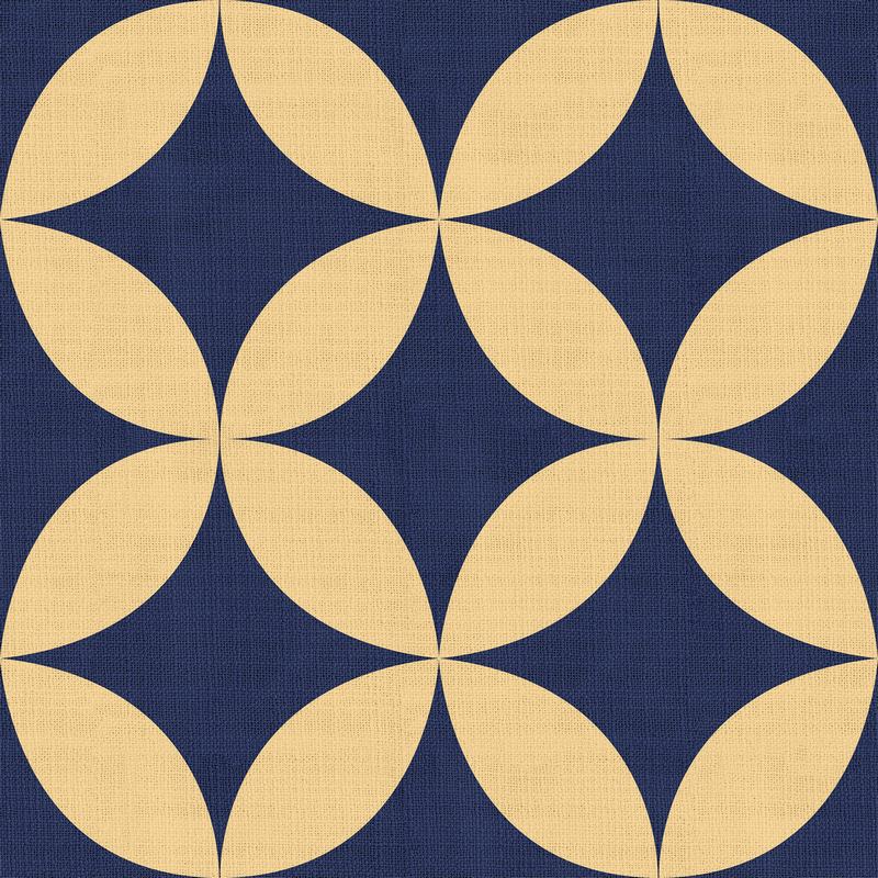 Geometric Print Polyester Linen Curtain Drapery with Privacy Blackout Thermal Lining BEATA