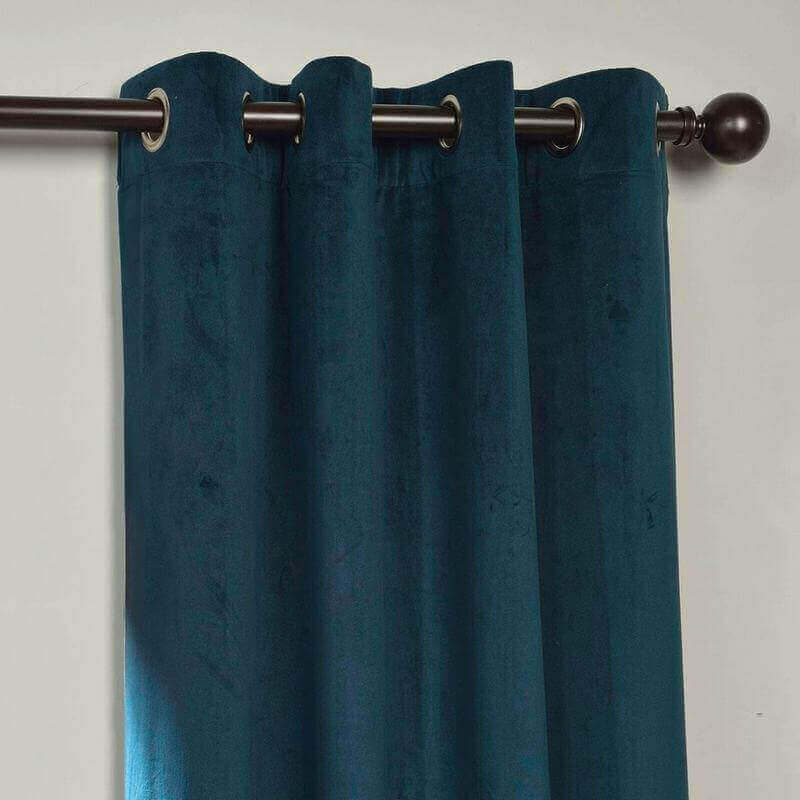 CUSTOM Birkin Midnight Blue Velvet Curtain Drapery With Lining For Traverse Rod Pole or Track