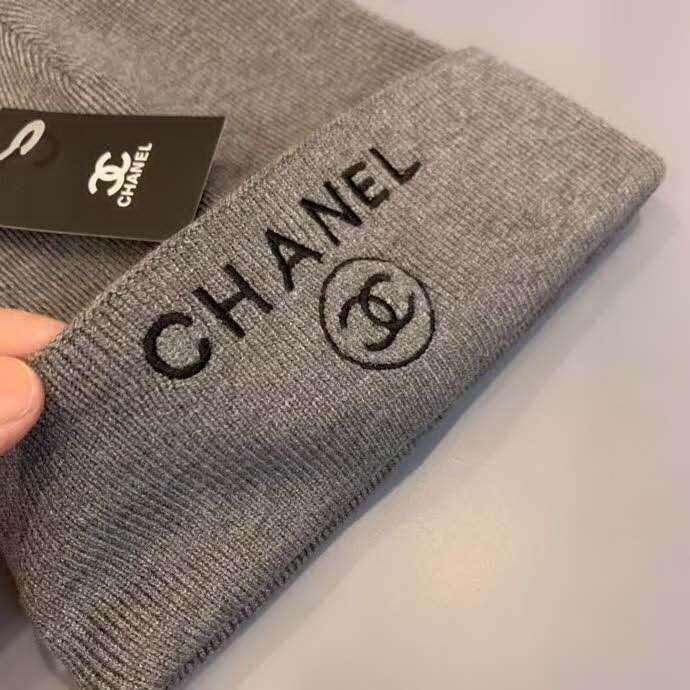 20冬季最新专柜款-Chanel针织羊毛毛线帽，羊毛，帅气朋克风。超酷时尚街头风