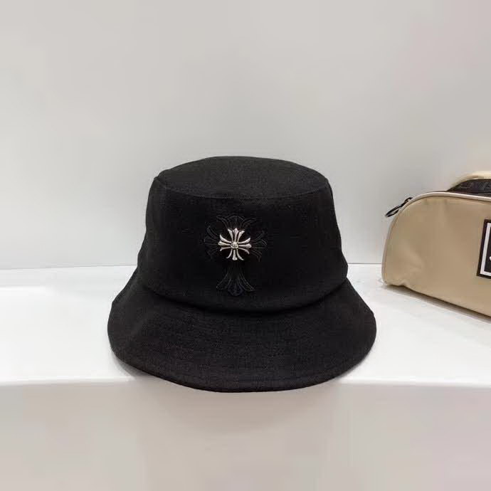 20冬季最新专柜款-ChromeHearts20秋冬新款羊毛呢子皮标十字架，个性街头朋克风，神秘复古十字架，帅气！帽型超正！精品刺绣皮边，妥妥的高级风！