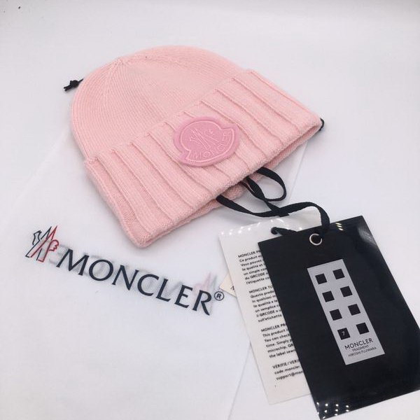 官网同步20秋季最新款-Moncler新款毛线针织帽子，专柜同步，冬季必备款