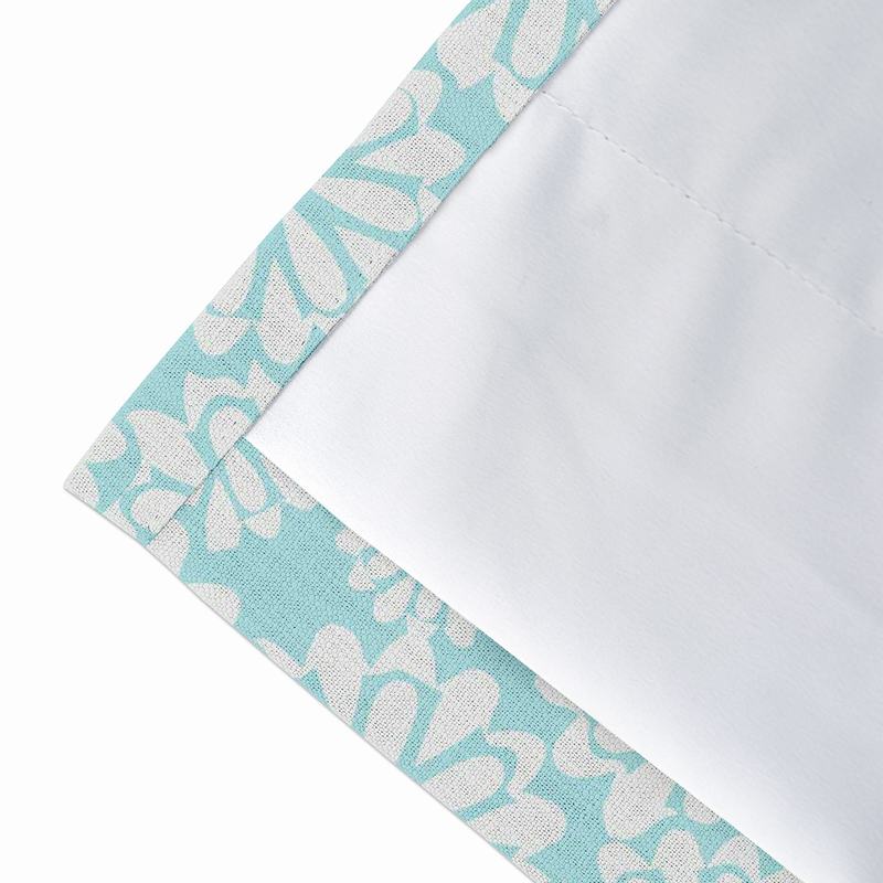 Geometric Print Polyester Linen Curtain Drapery CROWN