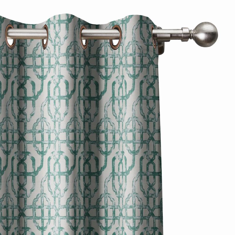 Trellis Window Curtain Lattice Drapery THEA