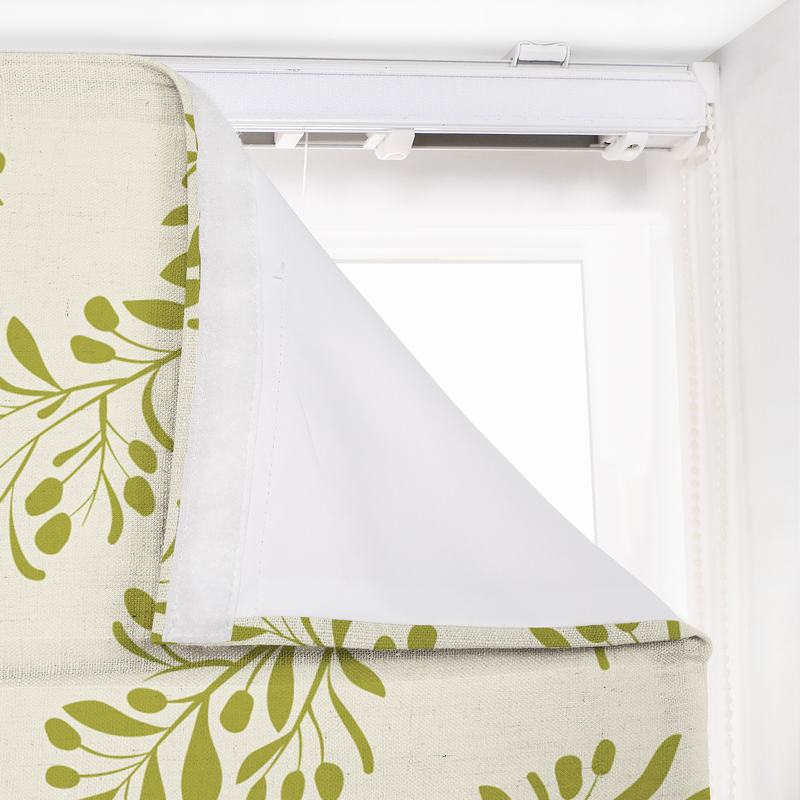 JASPER Nature Print Polyester Linen Roman Shade