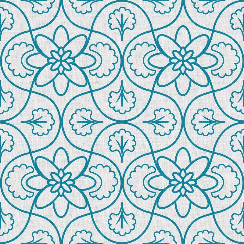 Abstract Print Polyester Linen Curtain Drapery CHARLES