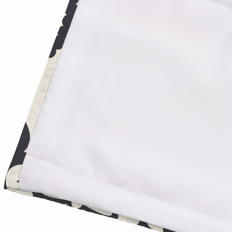 STELLA Paisley Print Polyester Linen Room Darkening Roman Shade