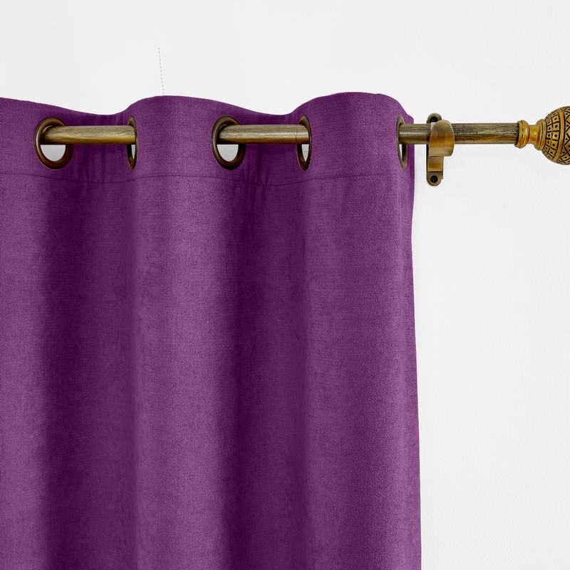 CUSTOM Kante Byzantium Polyester Cotton Drapery With Lining Curtains