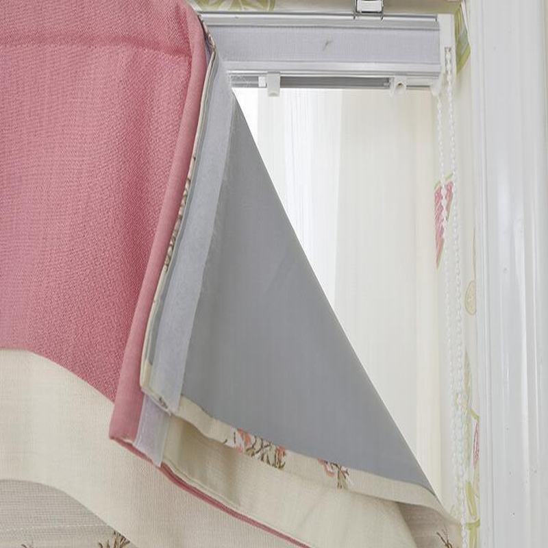 Print Polyester Roman Shade In Pink