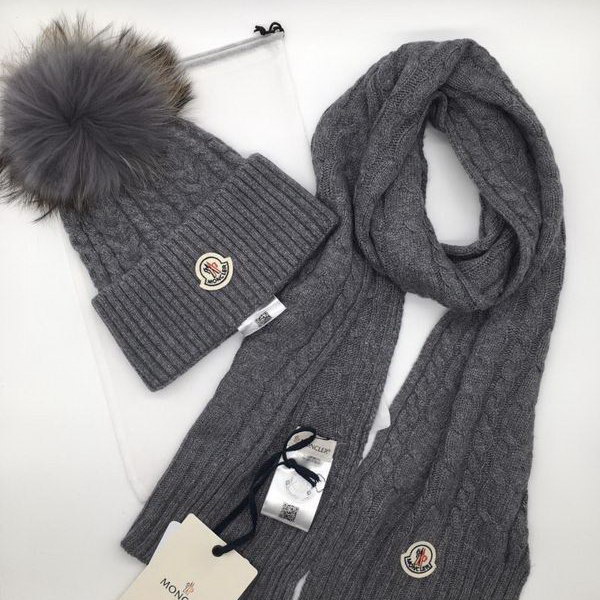 官网同步20秋季最新款-Moncler二​件套系‌列 围巾‎，帽子经‌典‎系‎列，精​致美感，精选毛线，手感超柔软，冬季必备款