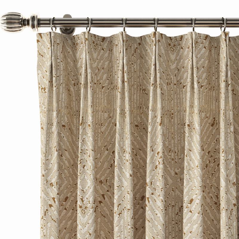 Solid Jacquard Diamond Curtain Drapery OLIVIA