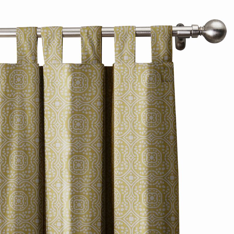 Geo Print Drape Room Darkening Curtain Lourve