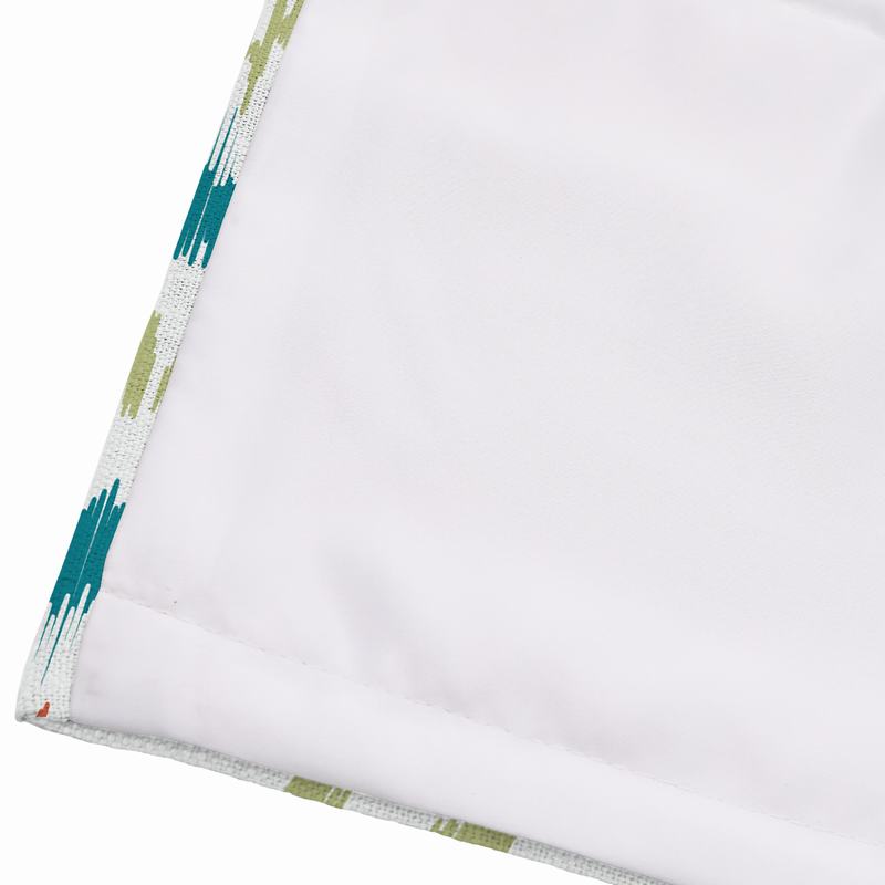 ANGELIA Ethnic Print Polyester Linen Roman Shade