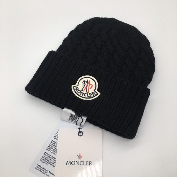 官网同步20秋季最新款-Moncler新款毛线针织帽子，专柜同步，冬季必备款