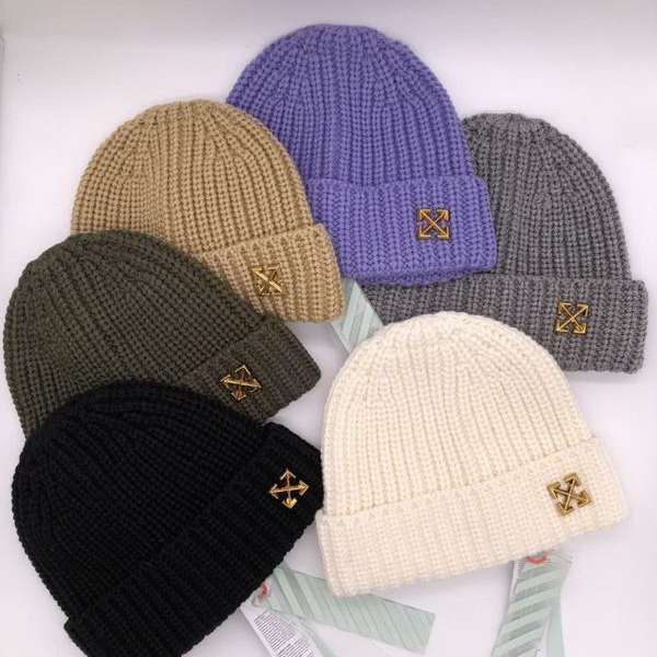 官网同步20秋季最新款-offwhite新款毛线针织帽子，专柜同步，精选毛线，手感超柔软，冬季必备款