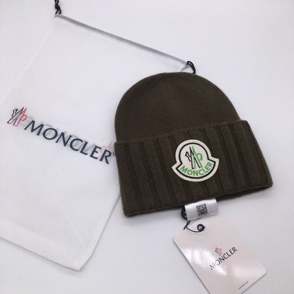 官网同步20秋季最新款-Moncler新款毛线针织帽子，专柜同步，冬季必备款