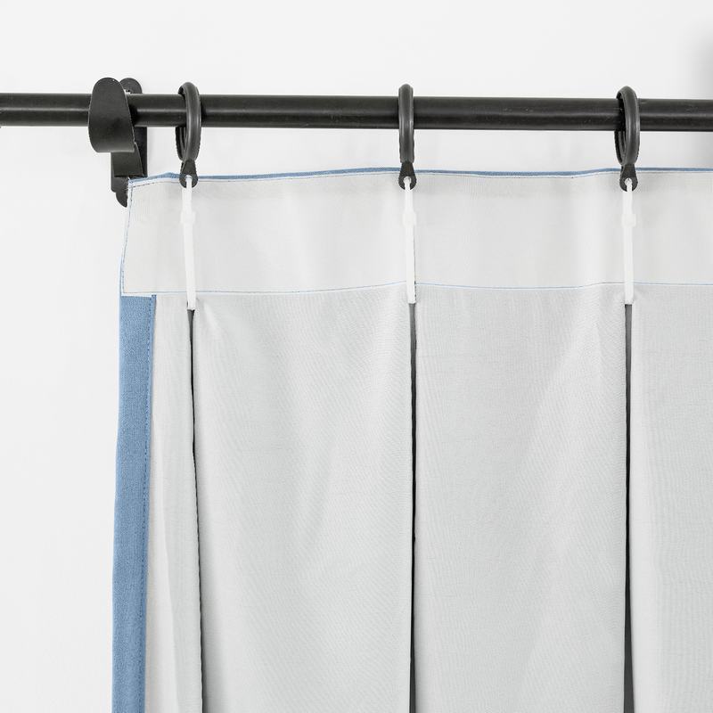 CUSTOM Capri Cashmere Blue Blackout Curtains with Liner