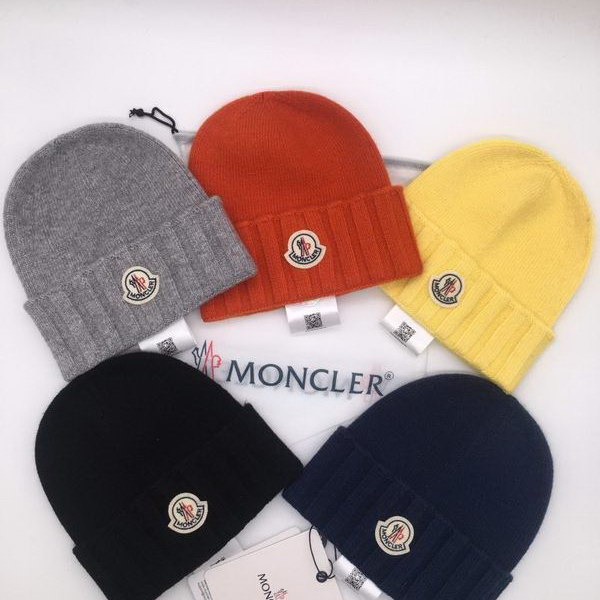 官网同步20秋季最新款-Moncler新款毛线针织帽子，专柜同步，冬季必备款