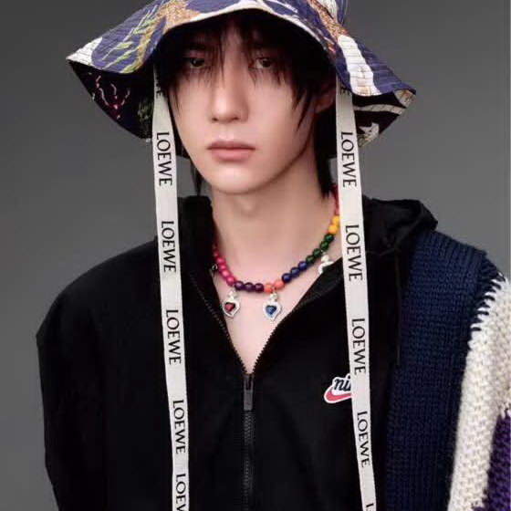 20冬季最新专柜款-罗意威LOEWE帆布印花渔夫帽，王源同款，超多明星同款 男女同款，超时尚单品