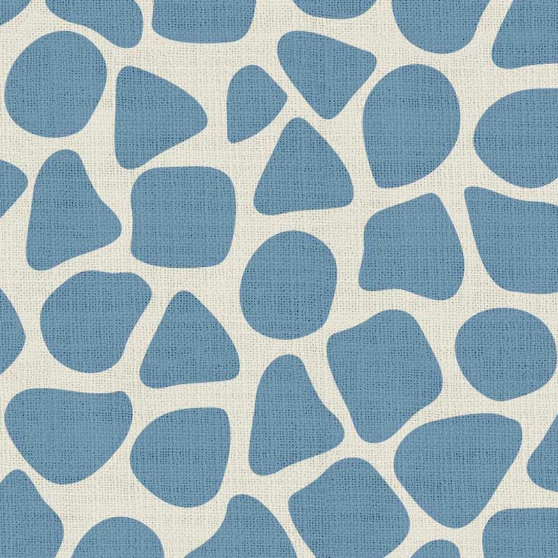 Abstract Print Polyester Linen Curtain Drapery with Privacy Blackout Thermal Lining CARL