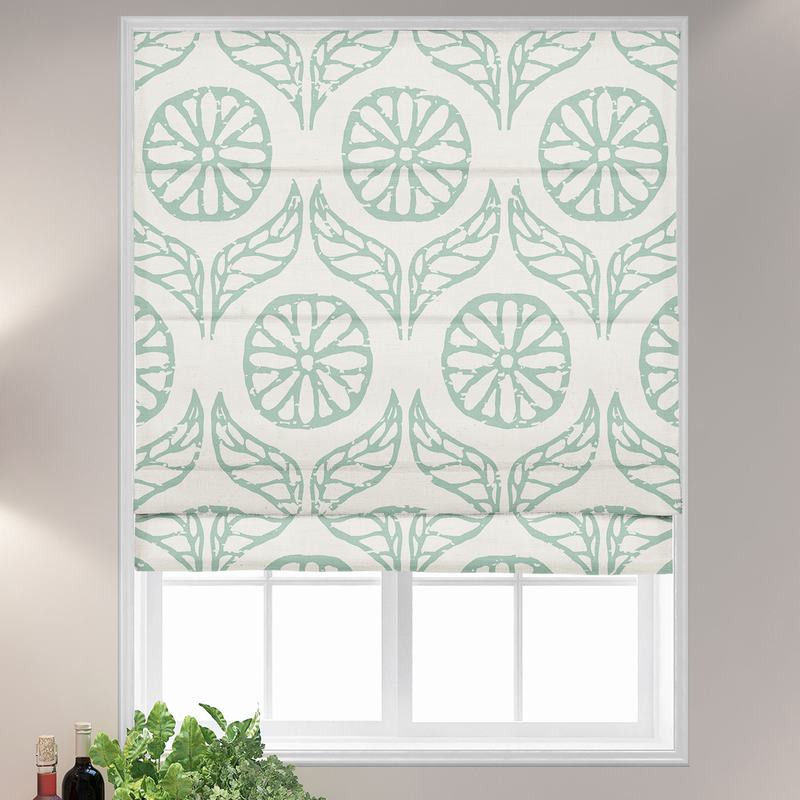 CASHMERE Nature Print Polyester Linen Roman Shade