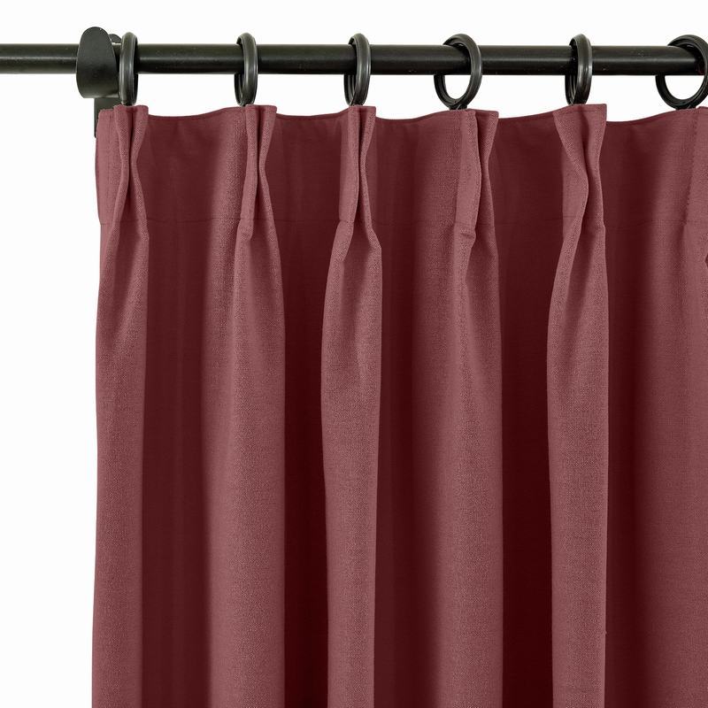 CUSTOM Capri Burgundy Wine Blackout Curtains with Liner
