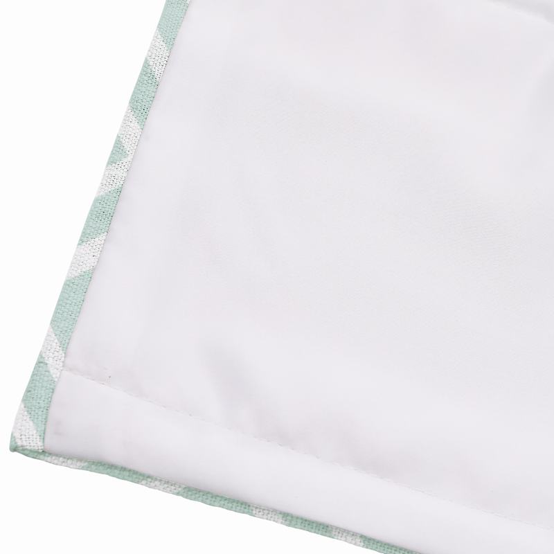 ATELIER Geometric Print Polyester Linen Roman Shade