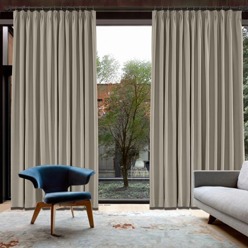 CUSTOM Capri Cashmere Blackout Curtains with Liner