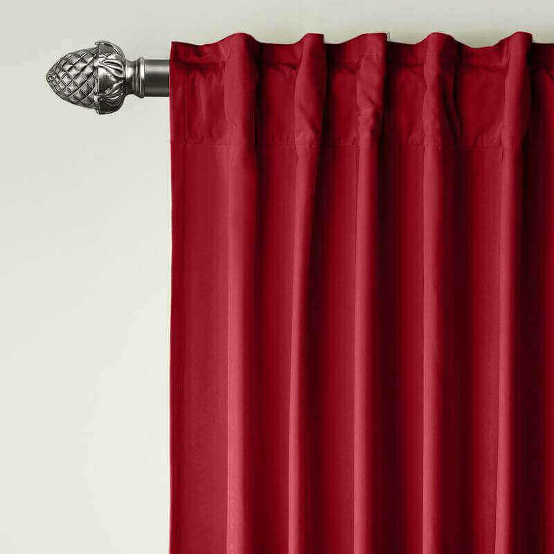 CUSTOM Birkin Raspberry Red Velvet Curtain Drapery With Lining For Traverse Rod Pole or Track