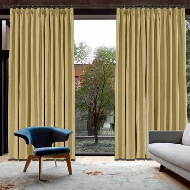 CUSTOM Capri Sunflower Blackout Curtains with Liner