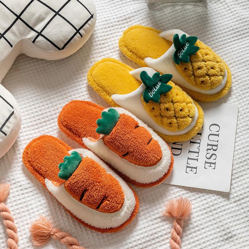 Warm Cute Plush Fruit Cotton Slippers SS0819