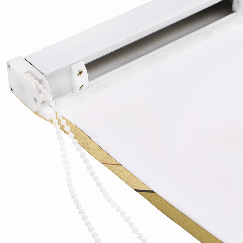 IMOGEN Animal Print Polyester Linen Room Darkening Roman Shade