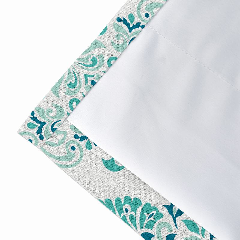 Nature Print Polyester Linen Curtain Drapery ELIJAH