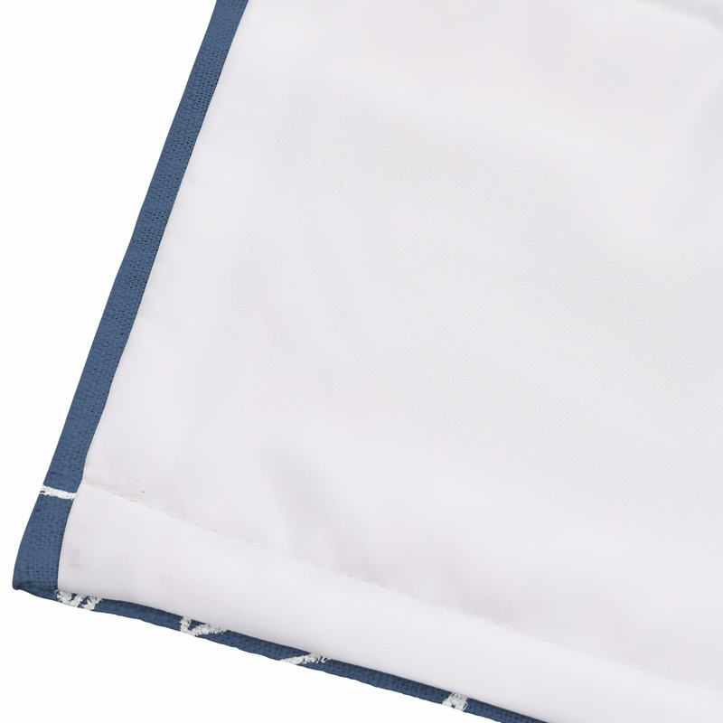 CLARA Abstract Print Polyester Linen Room Darkening Roman Shade