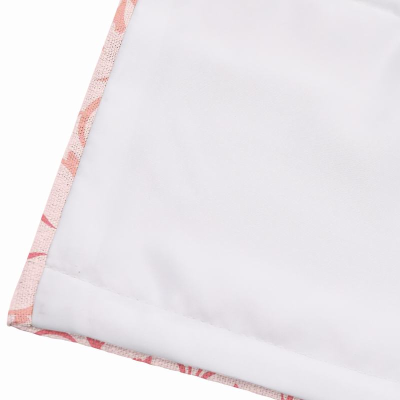 KRISTINE Geometric Print Polyester Linen Roman Shade