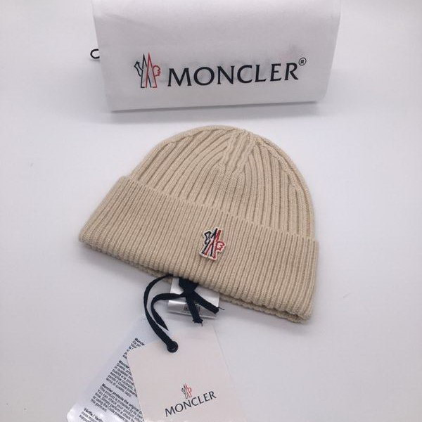 官网同步20秋季最新款-Moncler新款毛线针织帽子，专柜同步，冬季必备款