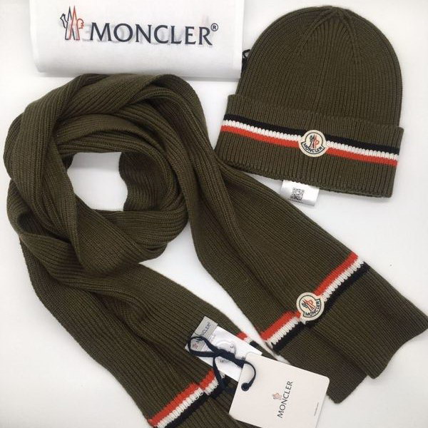 官网同步20秋季最新款-Moncler二​件套系‌列 围巾‎，帽子经‌典‎系‎列，精​致美感，精选毛线，手感超柔软，冬季必备款
