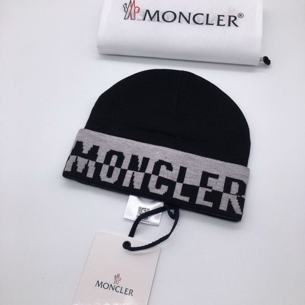 官网同步20秋季最新款-Moncler新款毛线针织帽子，专柜同步，冬季必备款